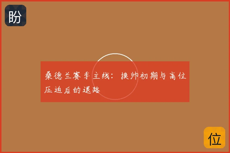 桑德兰赛季主线：换帅初期与高位压迫后的退路